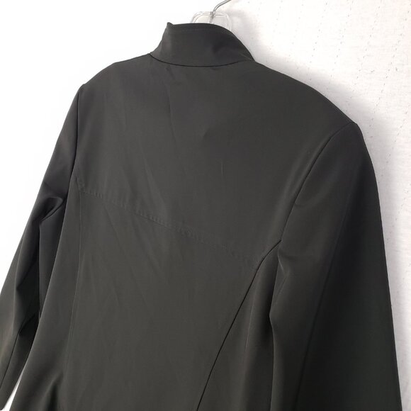 Margaret O'Leary Coat Jacket Full Zip Minimalist Black sz L Contemporary Sporty - Picture 11 of 12